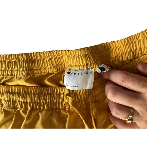 ASOS Crochet Lace Pants Wide Leg Drawstring Waist Bohemian Festivalcore Size L - Picture 9 of 9